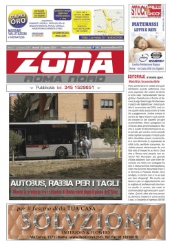 ROMA NORD - Settimanale Zona