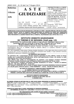 Boll.N22 dal 2 al 7 Giugno 2014