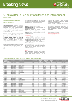 Bonus Cap su azioni