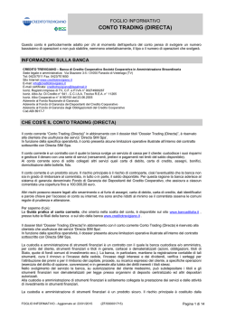 CONTO TRADING (DIRECTA)