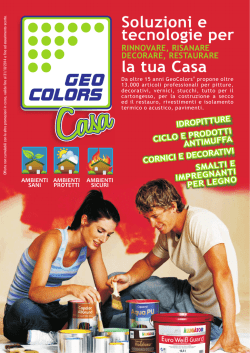 Soluzioni e tecnologie per la tua Casa