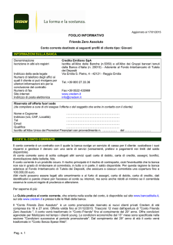 Conto Credem Friends Zero Assoluto