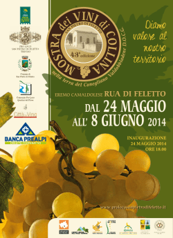 Programma Mostra - Pro Loco San Pietro di Feletto