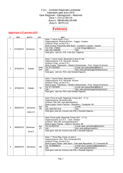 Febbraio - Comitato Regionale Lombardia F.G.I.