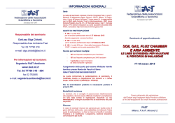 Soil gas, flux chamber e aria