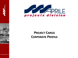 PROJECT CARGO CORPORATE PROFILE