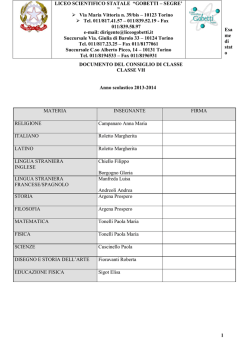5H - Liceo scientifico Gobetti Segr&egrave;
