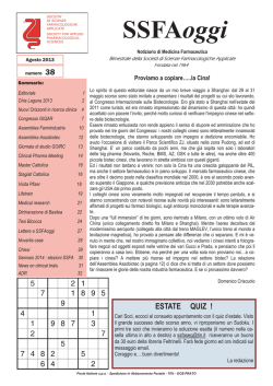 SSFAoggi - Agosto 2013