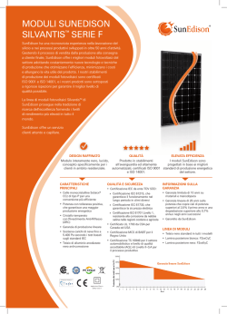 MODULI SUNEDISON SILVANTISTM SERIE F