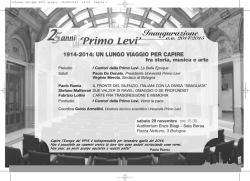 Qui - Universit&agrave; Primo Levi