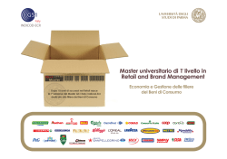 Master universitario di 1° livello in Retail and Brand Management