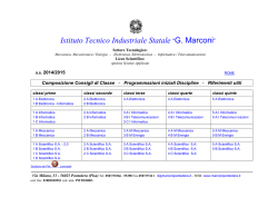 Programmazioni 2014-2015 - "G. Marconi"
