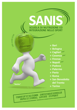 Sanis brochure 2014-2015 - Federazione Ordini Farmacisti Italiani
