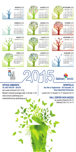 Calendario Spilimbergo 2015 - italiano/inglese - pdf