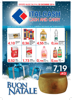 20 dicembre 2014 - Italcash &ndash; Cash and Carry