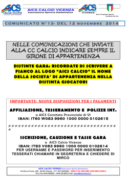 Com 13 - AICS Vicenza