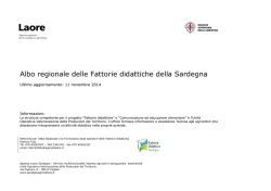 Albo regionale delle Fattorie didattiche della Sardegna
