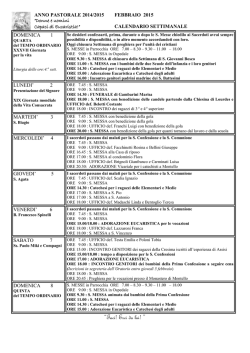 Scarica Avvisi - Oratorio S.Giovanni Bosco Trescore Balneario -BG