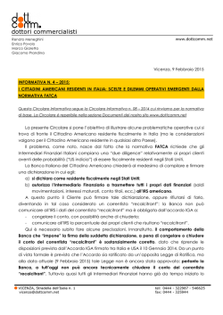 i cittadini americani residenti in italia
