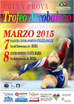 Circolare I Prova Trofeo Arcobaleno di Ginnastica