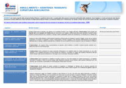 annullamento + assistenza riassunto copertura assicurativa