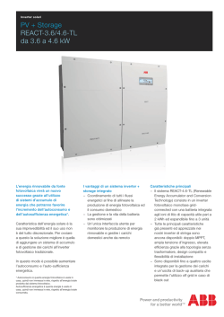 PV + Storage REACT-3.6/4.6-TL da 3.6 a 4.6 kW