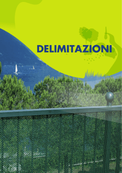 Delimitazioni: reti in plastica, reti in metallo, bordure decorative