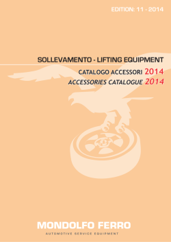 SOLLEVAMENTO - LIFTING EQUIPMENT