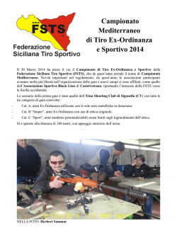 Campionato Mediterraneo di Tiro Ex-Ordinanza e
