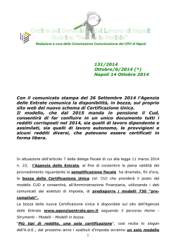 N&deg; 131/2014 - Ordine CDL Napoli