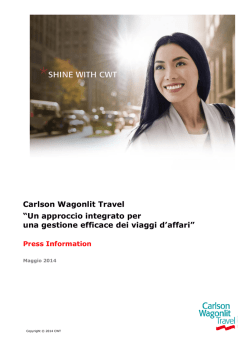 cartella-stampa-2014 - Carlson Wagonlit Travel