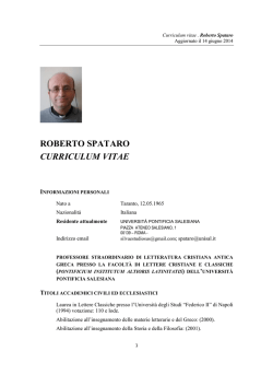 SPATARO Roberto - Pontificium Institutum Altioris Latinitatis