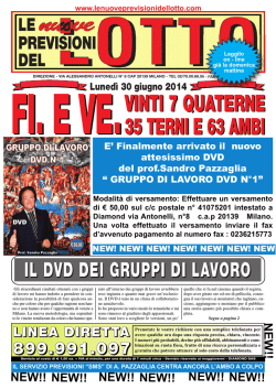 vinti 7 quaterne 35 terni e 63 ambi vinti 7 quaterne 35 terni e 63 ambi