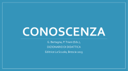 G. Bertagna, P. Triani (Eds.), DIZIONARIO DI DIDATTICA Editrice La