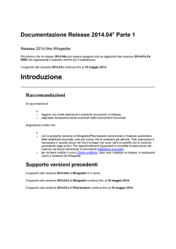Documentazione Release 2014.04&deg; Parte 1