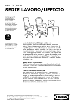 SEDIE LAVORO/UFFICIO