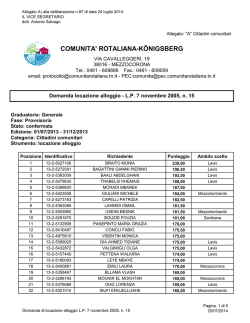 Allegato - Comunit&agrave; Rotaliana