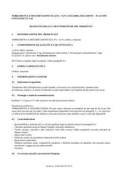 Specialit&agrave; medicinale TOBRAMICINA E DESAMETASONE EG