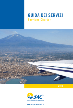 GUIDA DEI SERVIZI - Aeroporto di Catania