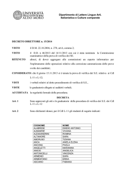 prova del 15 novembre 2013