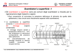 Impianti a vapore - componenti - Laboratorio di Sensori e Misure