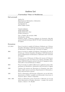 Andrea Loi - I blog di Unica