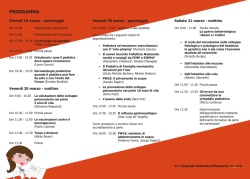 PROGRAMMA - Pediatria On Line