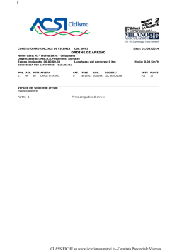 Classifiche di categoria