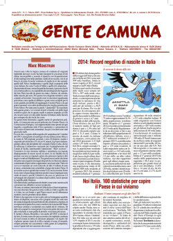 Scarica il numero di Marzo 2015 in formato