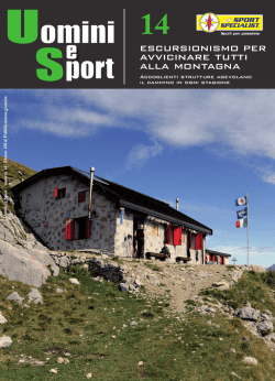 escursionismo per avvicinare tutti alla montagna