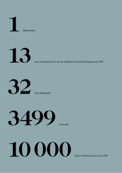 Zahlen, Daten und Fakten 2013