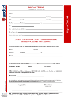 Commissione di adesione - digita.COMUNE