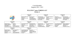 Calendari Pulcini 3&deg; anno