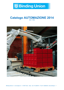 Catalogo - Binding Union srl